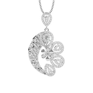 Triune Round Diamond Office Wear Pendant